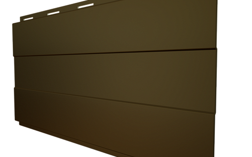 Металлический сайдинг с плёнкой Grand Line Вертикаль Prof RR 32 с покрытием Satin 0.5 мм