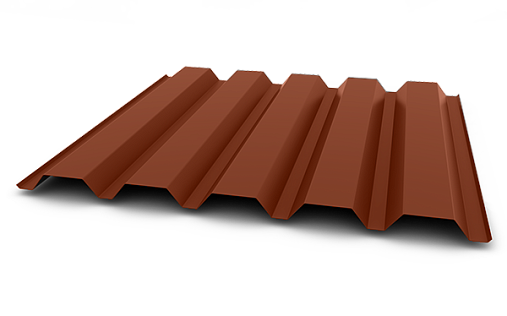 Профнастил С44-1000 0,7 мм Полиэстер RAL 8004