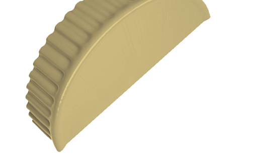 Малая торцевая заглушка Grand Line с покрытием Полиэстер 0,45 мм RAL 1015