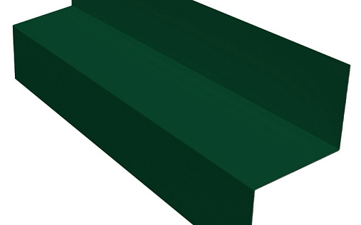 Отлив межэтажный 35 Grand Line с покрытием Satin 0,5 мм RAL 6005