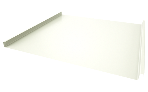 Двойной стоячий фальц Grand Line RAL 9003 с покрытием Полиэстер 0.7 мм