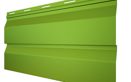 Металлический сайдинг Металл Профиль Корабельная доска RAL 6018 с покрытием Полиэстер 0.5 мм