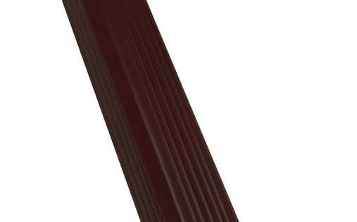 Труба прямоугольная металлическая с коленом Grand Line Vortex Matt 103x77 мм 1 м RAL 8017