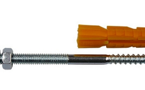 Монтажный комплект для хомута пластикового М6х140 ПВХ Grand Line Классика 120/90 Оцинкованный (Zn)