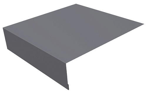 Планка околооконная простая 200x75 Grand Line с покрытием Полиэстер 0,45 мм RAL 7004