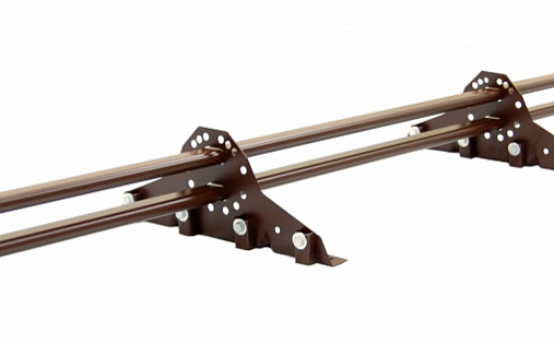 Снегозадержатель для фальцевой кровли Grand Line RAL 8017 3м