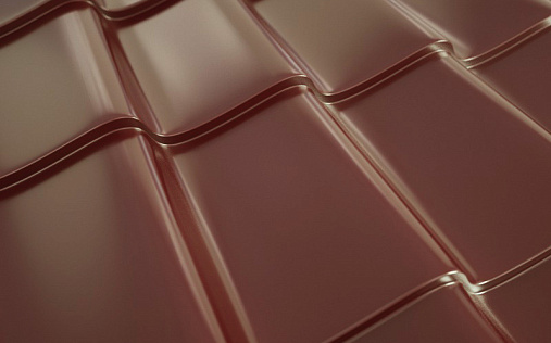 Металлочерепица Ламонтерра XL RAL 3005 с покрытием Purman 0.5 мм