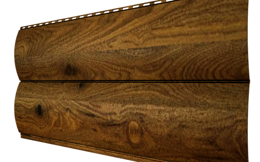 Металлический сайдинг Металл Профиль Woodstock Гладкая Мореный дуб с покрытием Ecosteel 0.5 мм