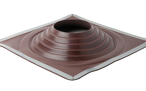 Проходка прямая Master Flash №9 диаметром 254-502 мм, 600х600 мм, коричневый, силикон