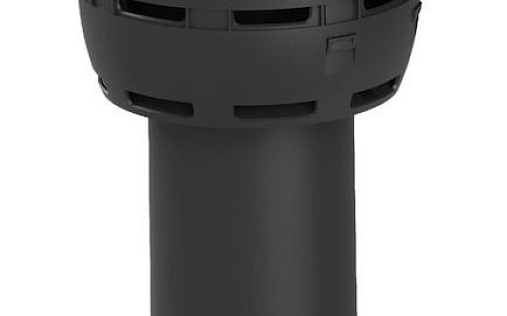 Вентиляционный выход Vilpe Flow диаметром 125/ИЗ/700 мм Чёрный