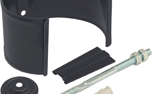 Кронштейн трубы на кирпич Grand Line 125/90 Matte PU 90 мм RAL 7024