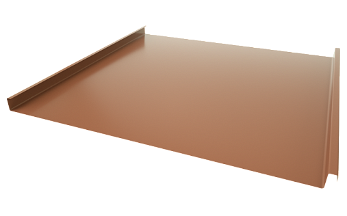 Двойной стоячий фальц Grand Line RAL 8004 с покрытием Atlas 0.5 мм