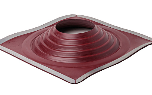 Проходка прямая Master Flash №9 диаметром 254-502 мм, 600х600 мм, красный, EPDM термостойкая