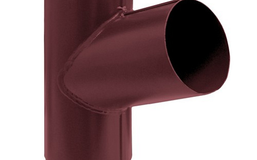 Тройник трубы Grand Line 90 мм RAL 3005