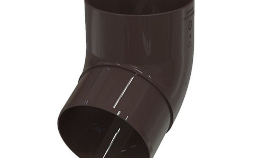 Колено трубы 67 градусов ПВХ GLC 100 мм RAL 9005