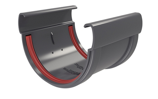 Соединитель желоба ПВХ Grand Line Дизайн 135/90 RAL 7024