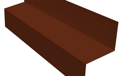 Отлив межэтажный 35 Grand Line с покрытием Satin 0,5 мм RAL 3009