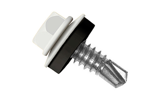 Кровельный саморез по металлу Daxmer 5,5x19 RAL 9010 (250 шт) сверло №3