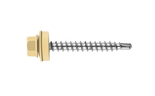 Кровельный саморез по дереву Daxmer 4,8x50 RAL 8023 (150 шт) сверло №1