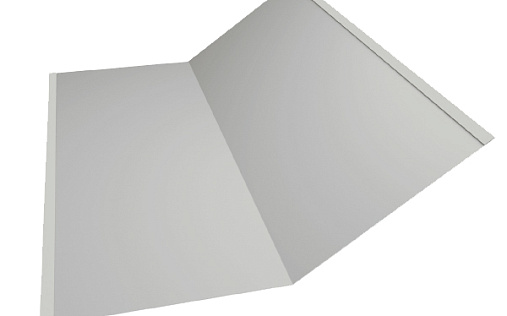 Планка нижней ендовы 300x300 Grand Line с покрытием Полиэстер 0,45 мм RAL 9003