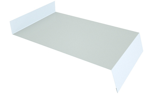 Отлив простой 150 Grand Line с покрытием Полиэстер 0,45 мм RAL 9003