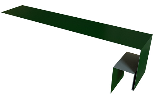 Планка околооконная сложная Блок-Хаус new 200x50x27 Grand Line с покрытием Satin 0,5 мм RAL 6005