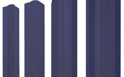 Штакетник фигурный Grand Line М-образный B с покрытием Полиэстер 0,45 мм RAL 5005