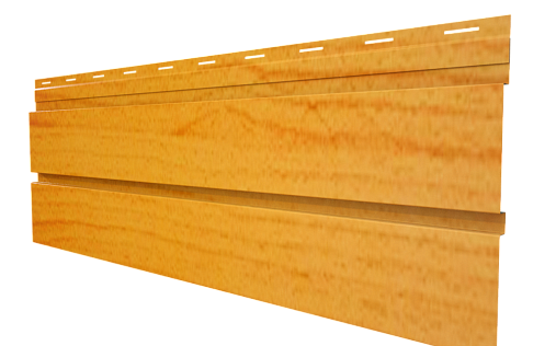 Металлический сайдинг Grand Line Квадро брус Honey Wood с покрытием Colority Print 0.45 мм