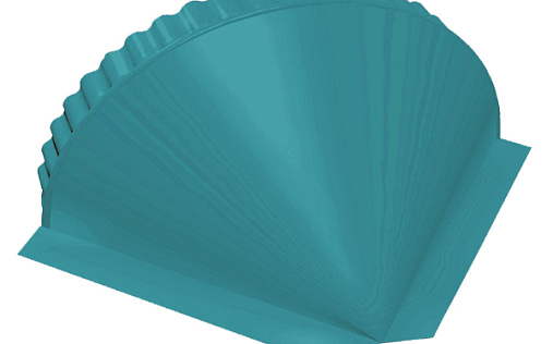 Малая конусная заглушка Grand Line с покрытием Полиэстер 0,45 мм RAL 5021