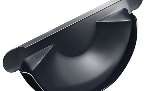 Заглушка желоба Grand Line 125 мм RAL 7024