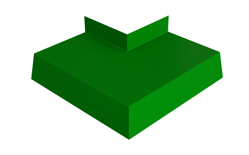 Угол отлива 100 внешний Grand Line с покрытием Полиэстер 0,45 мм RAL 6002