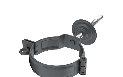 Кронштейн трубы на кирпич Aquasystem Премиум 90 мм, Pural Matt, RR 32