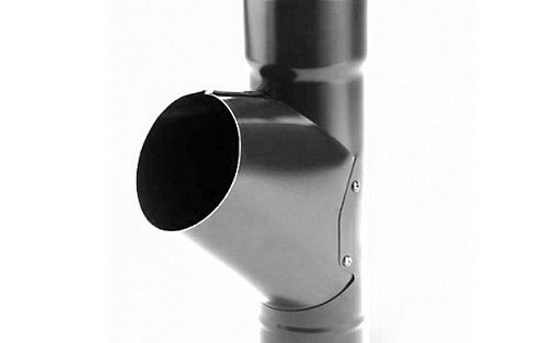 Водосточный тройник Эконом 100 мм RAL 7024