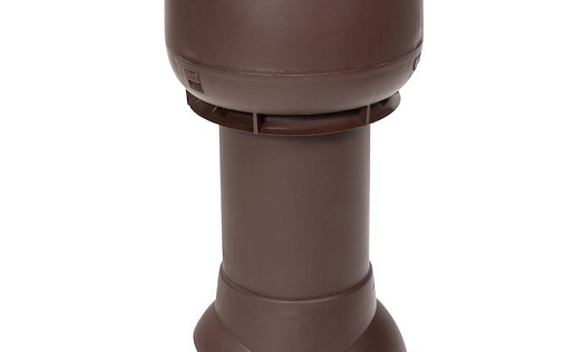 Вентиляционный выход Vilpe диаметром 125/ИЗ/500 мм Шоколадный
