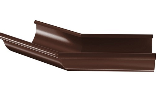 Внешний угол желоба 135 градусов Aquasystem Премиум 125 мм, Pural, RAL 8017