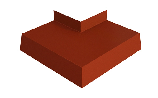 Угол отлива 100 внешний Grand Line с покрытием Полиэстер 0,45 мм RAL 8004