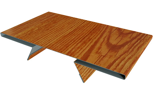 Планка стыковочная составная верхняя Grand Line с покрытием Print Premium 0,45 мм Rowan