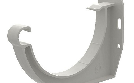 Короткий держатель желоба ПВХ GLC 152 мм RAL 9010