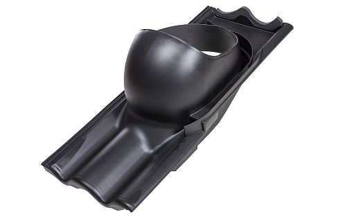 Проходной элемент Vilpe Tiili XL Чёрный для цементно-песчаной черепицы