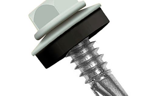 Кровельный саморез по металлу Daxmer 5,5x25 RAL 9006 (250 шт) сверло №3