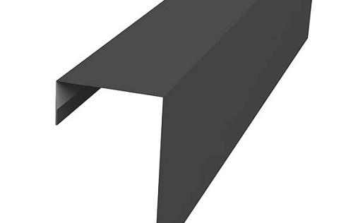 Торцевая фасадная планка фальц 65 мм Grand Line с покрытием Полиэстер 0,45 мм RAL 7004