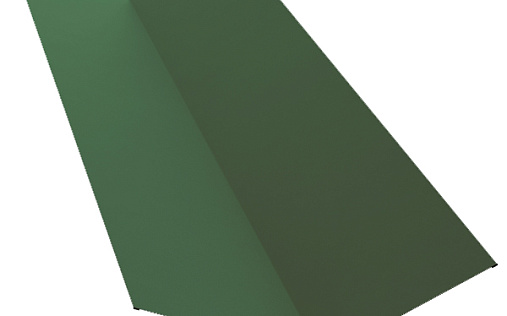 Планка верхней ендовы 145x145 Grand Line с покрытием Полиэстер 0,45 мм RAL 6002