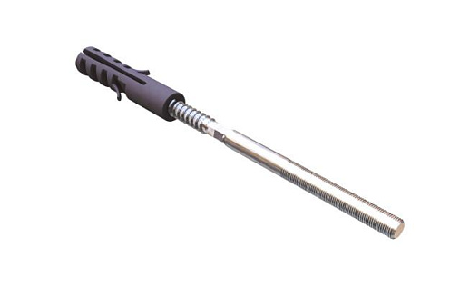 Крепление хомута с дюбелем 100 мм для труб водосточной системы GLC (ПВХ)