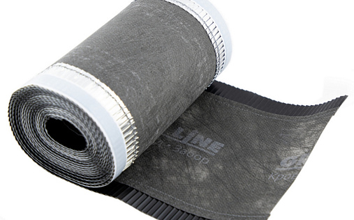 Аэроэлемент коньковый Grand Line чёрный, 2,5 м x 24 см