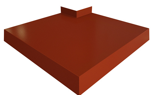 Угол отлива 250 внешний Grand Line с покрытием Satin Matt 0,5 мм RAL 8004