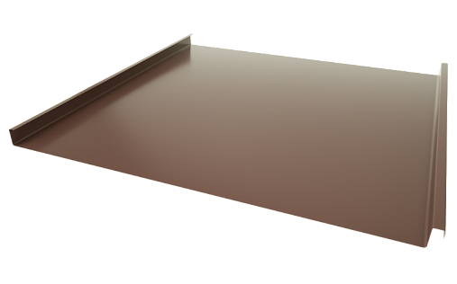 Двойной стоячий фальц Grand Line RAL 3005 с покрытием Atlas 0.5 мм