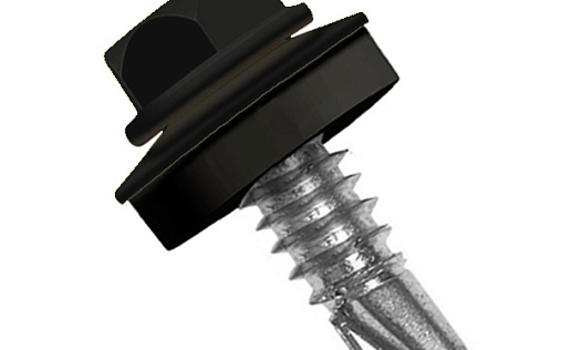 Кровельный саморез по металлу Daxmer 5,5x25 RAL 9005 (250 шт) сверло №3