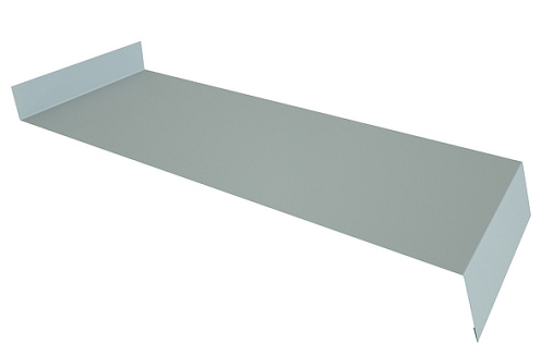 Отлив простой 250 Grand Line с покрытием Полиэстер 0,45 мм RAL 9006