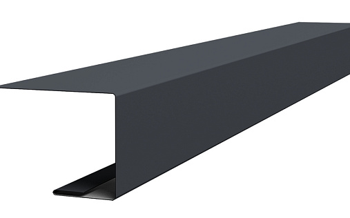 Планка завершающая для фальца Grand Line с покрытием Satin Matt TX 0,5 мм RAL 7024