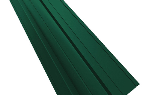 Фигурная планка верхней ендовы 70x70 Grand Line с покрытием Полиэстер двусторонний 0,45 мм RAL 6005